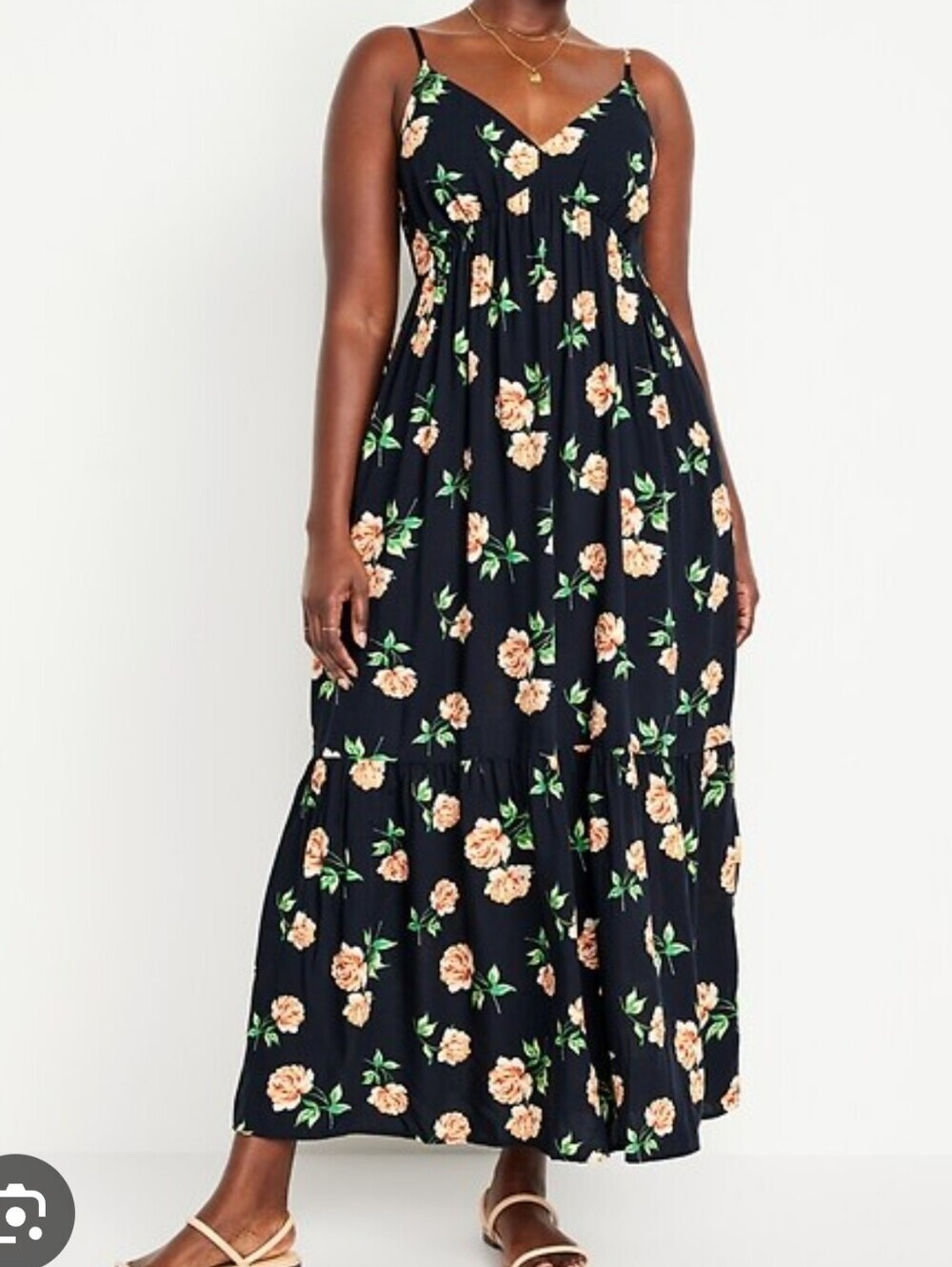 OLD NAVY 2X Tiered Maxi Swing Dress